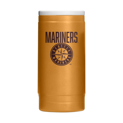 Seattle Mariners Huddle Powder Coat Slim Can Coolie