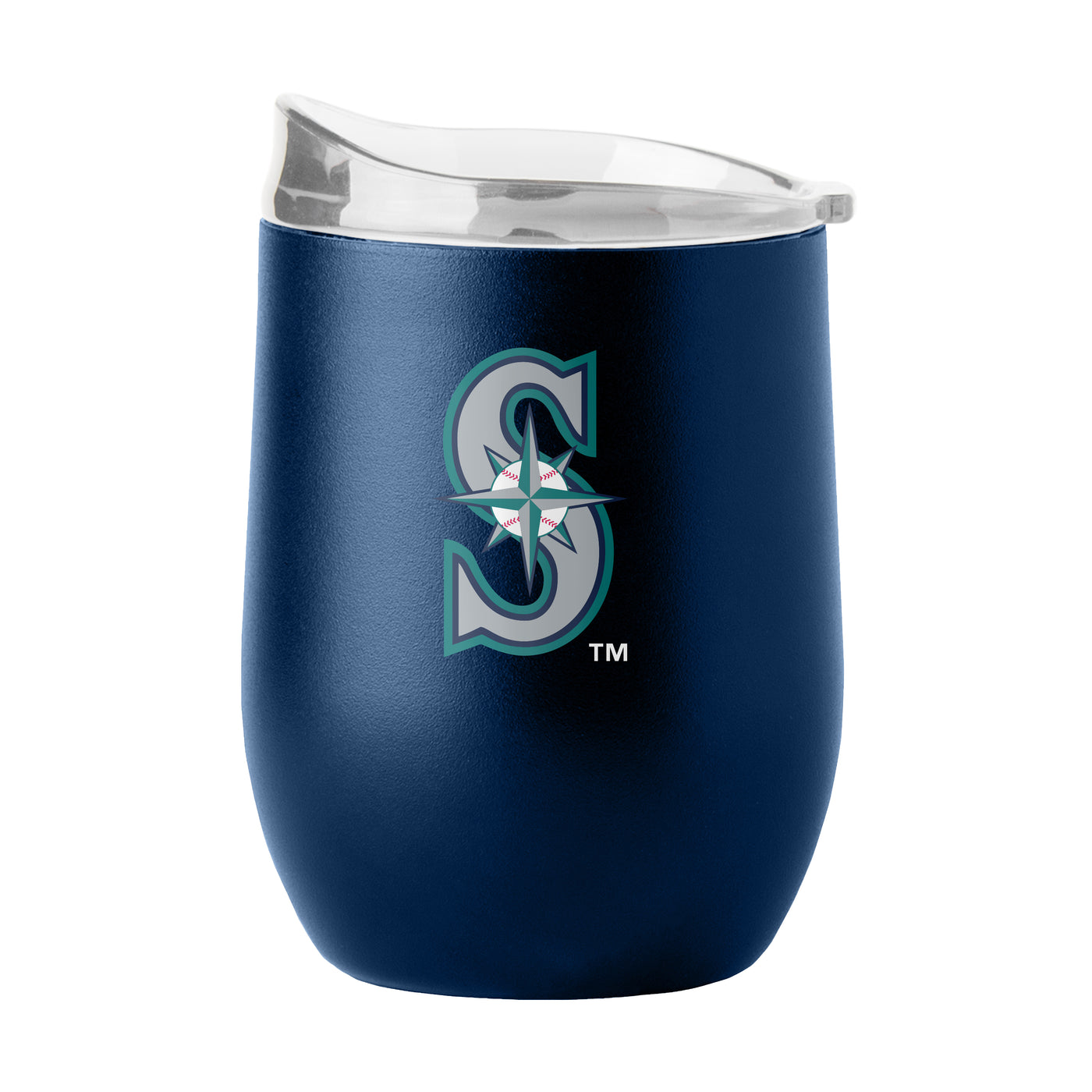 Seattle Mariners 16oz Flipside Powder Coat Curved Beverage - Logo Brands
