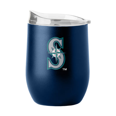 Seattle Mariners 16oz Flipside Powder Coat Curved Beverage - Logo Brands