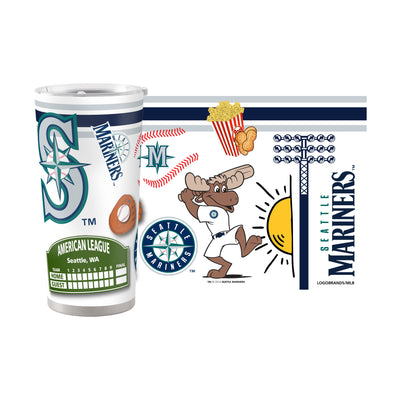 Seattle Mariners 20oz Native Stainless Steel Tumbler - Logo Brands