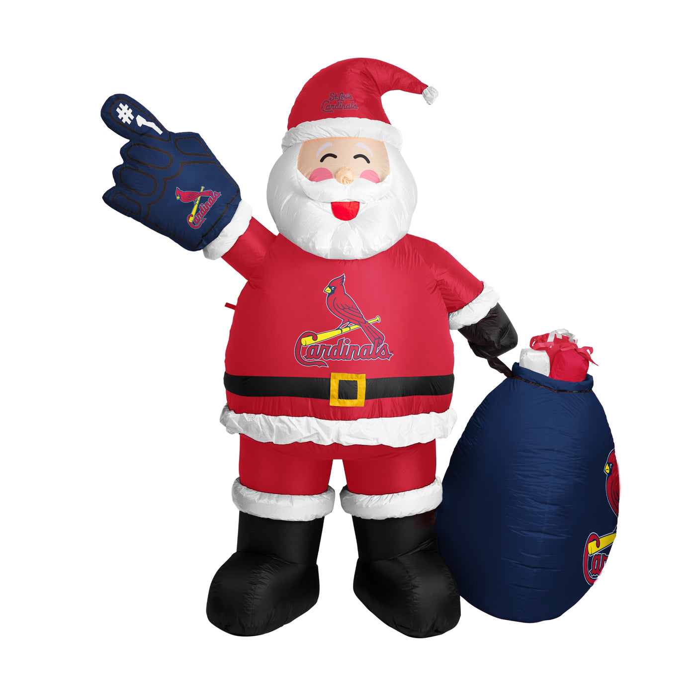 St Louis Cardinals Inflatable Santa