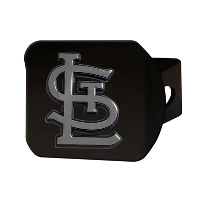 MLB - St. Louis Cardinals Chrome on Black Hitch Cover