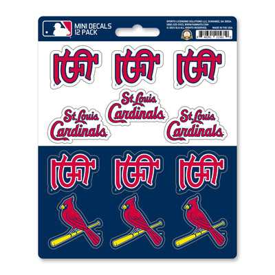 MLB - St. Louis Cardinals Mini Decal 12-pk