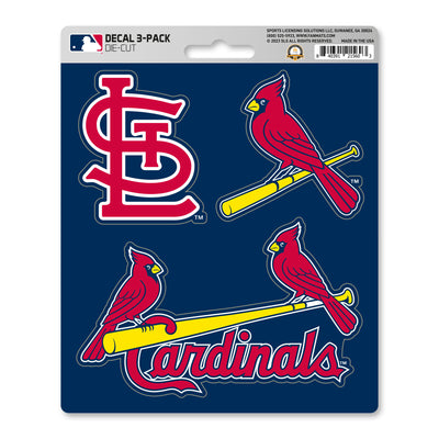 MLB - St. Louis Cardinals Decal 3-pk