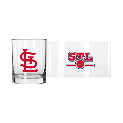St. Louis Cardinals 14oz Letterman Rocks Glass