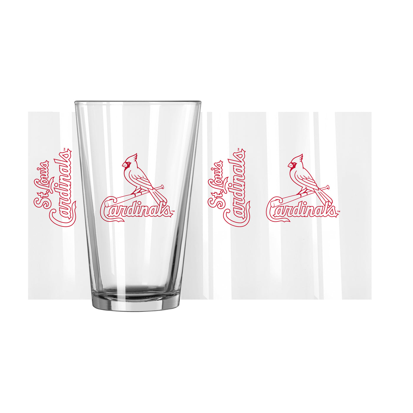 St Louis Cardinals 16oz Gameday Pint Glass - Logo Brands