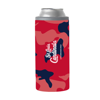 St Louis Cardinals 12oz Camo Slim Can Coolie