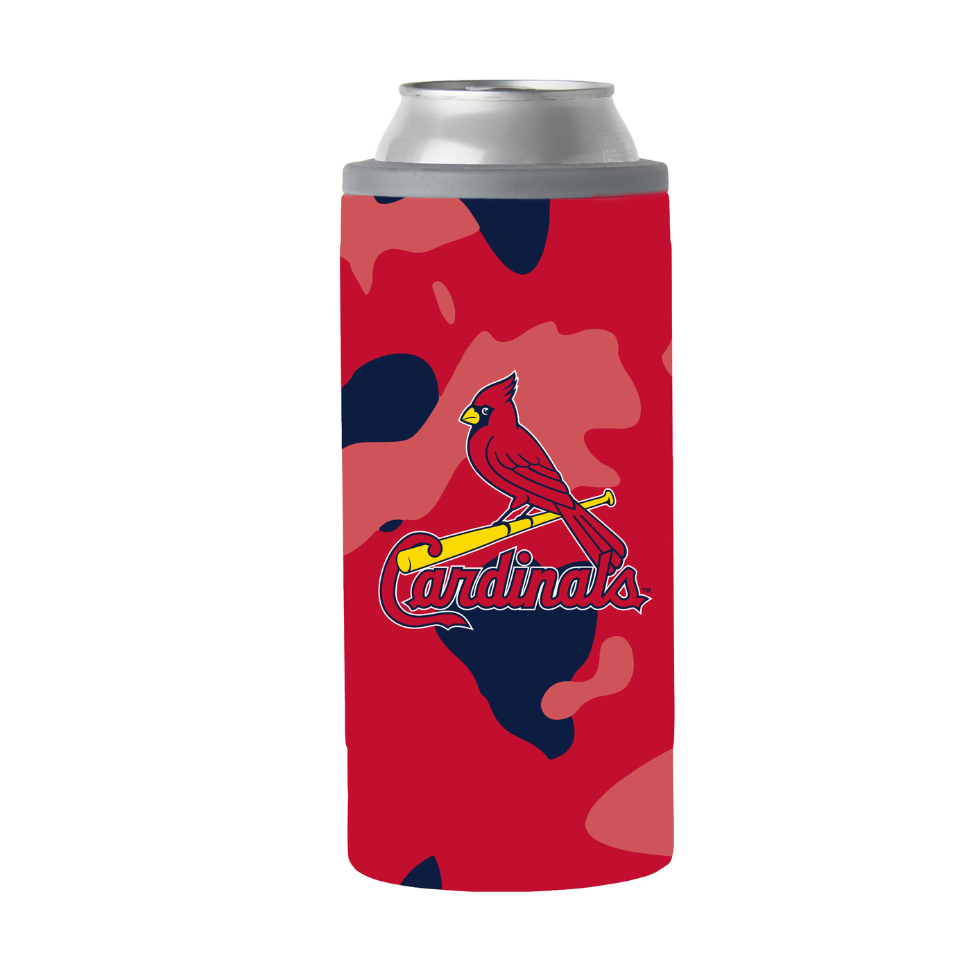 St Louis Cardinals 12oz Camo Slim Can Coolie