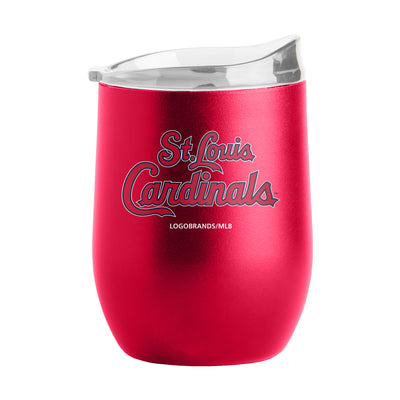St Louis Cardinals 16oz Flipside Powder Coat Curved Beverage
