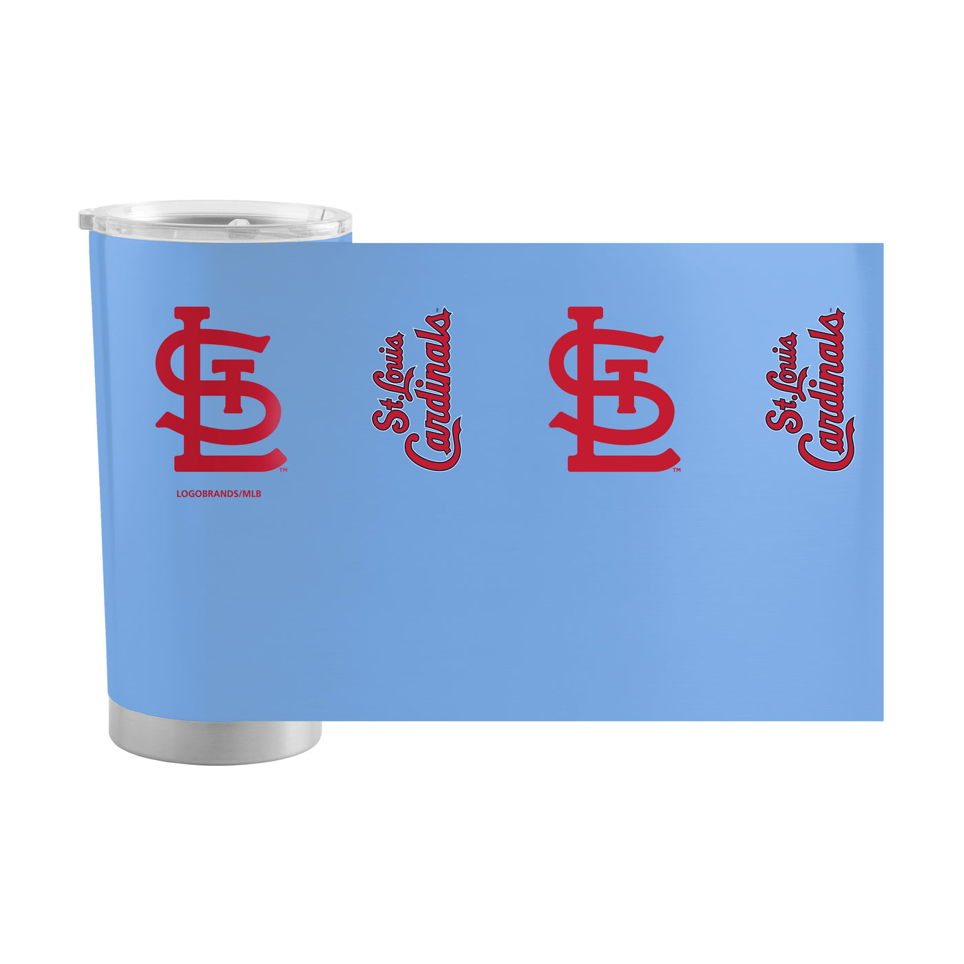 St Louis Cardinals 20oz Powder Blue Gameday Powder Coat Tumbler
