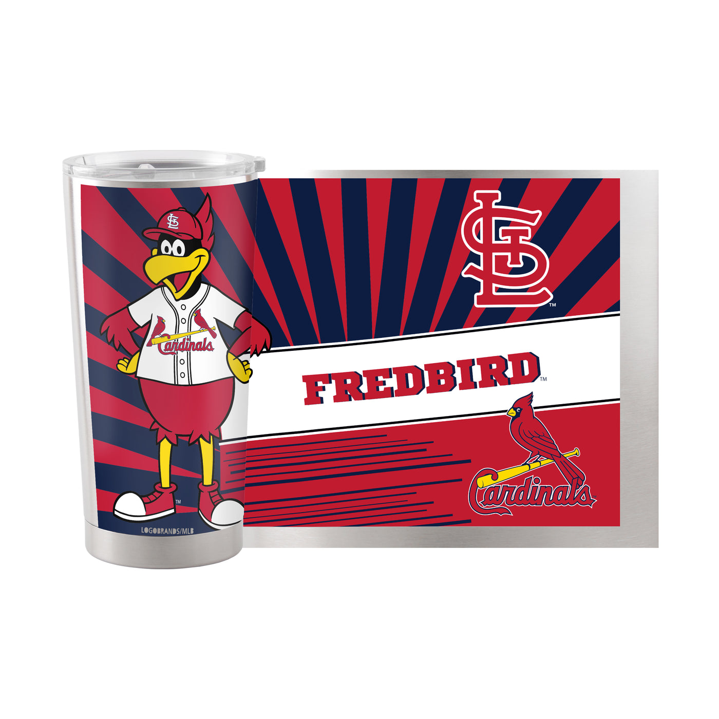 St Louis Cardinals 20oz Mascot Stainless Steel Tumbler
