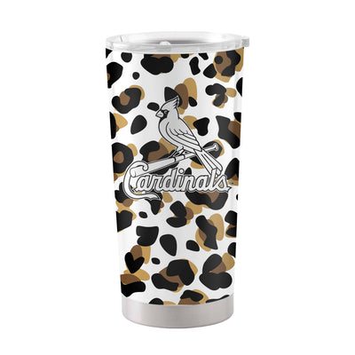 St Louis Cardinals 20oz Neutral Leopard Stainless Steel Tumbler