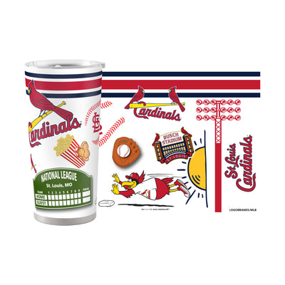 St Louis Cardinals 20oz Native Stainless Steel Tumbler