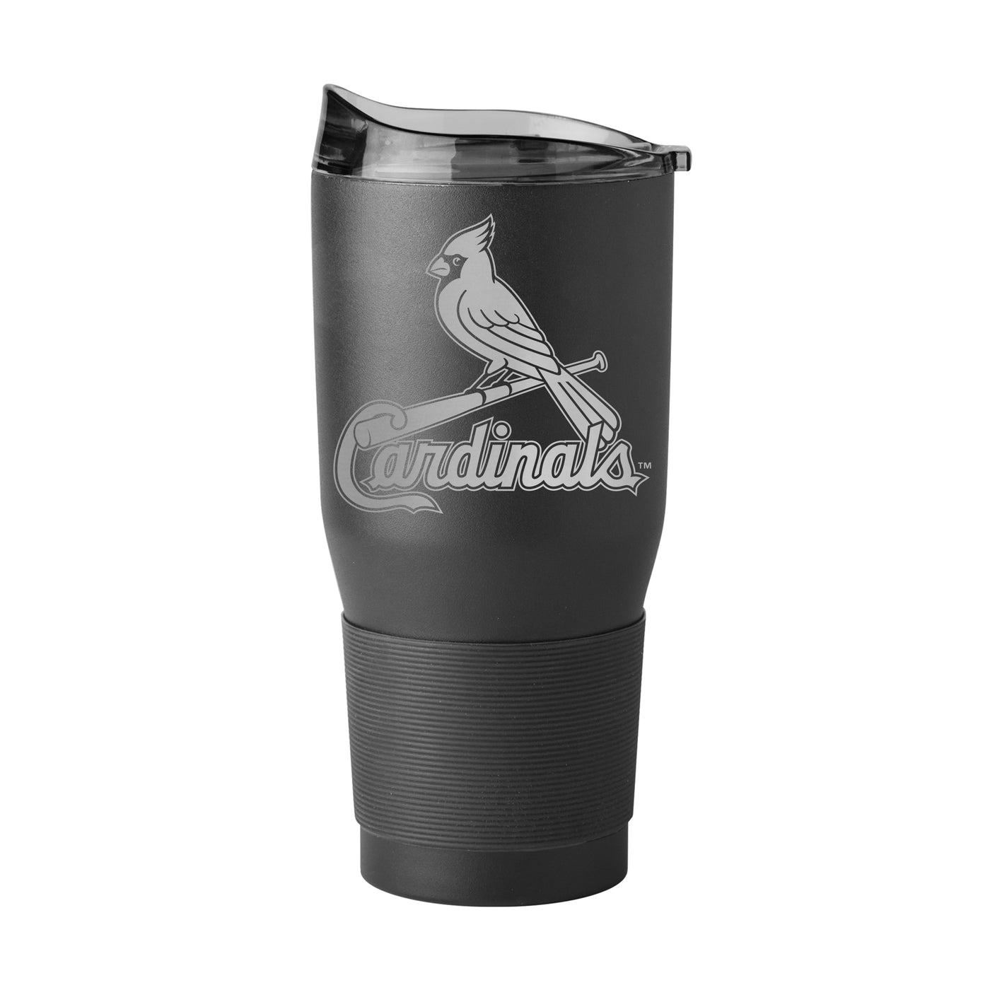 St Louis Cardinals GunMetal 30oz Black Powder Coat Tumbler