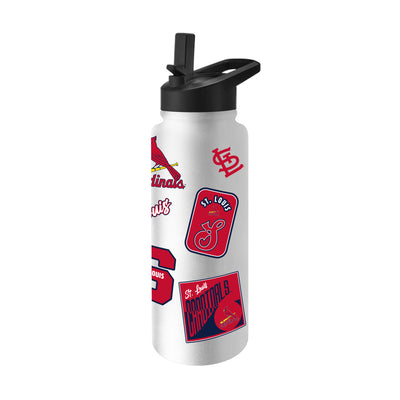 St. Louis Cardinals 34oz White Dreamweave Quencher Bottle