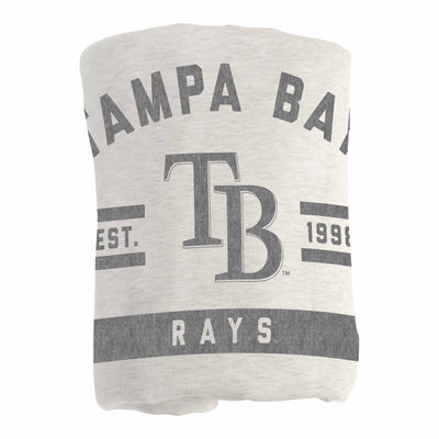 Tampa Bay Rays Oatmeal Sweatshirt Blanket - Logo Brands