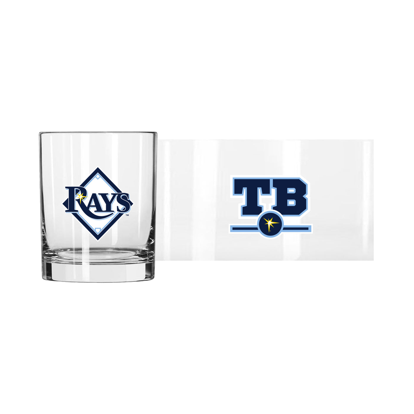 Tampa Bay Rays 14oz Letterman Rocks Glass