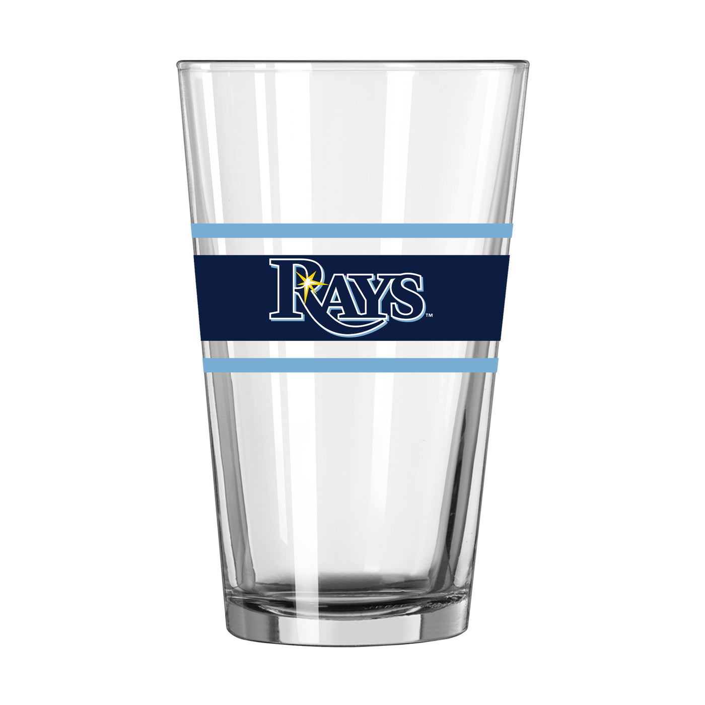 Tampa Bay Rays 16oz Stripe Pint Glass