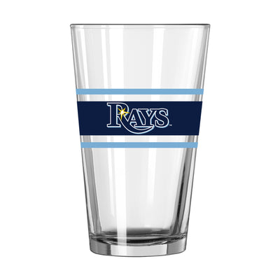 Tampa Bay Rays 16oz Stripe Pint Glass
