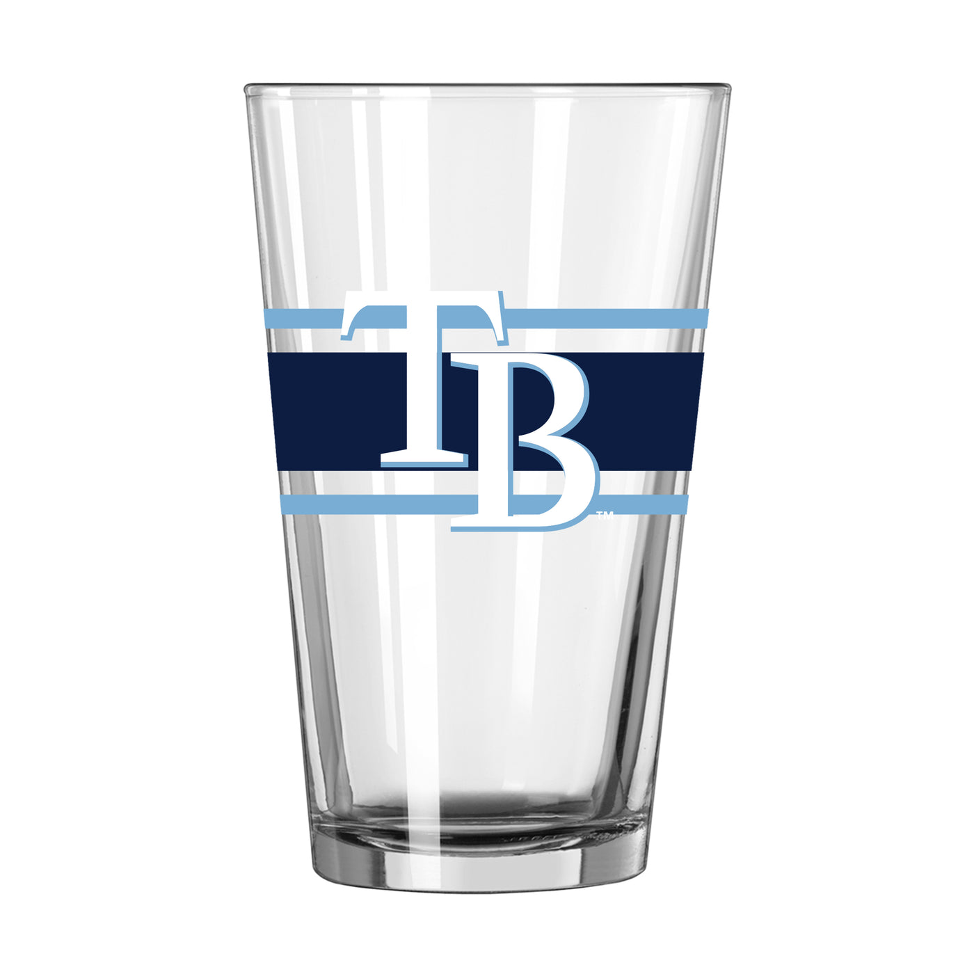 Tampa Bay Rays 16oz Stripe Pint Glass