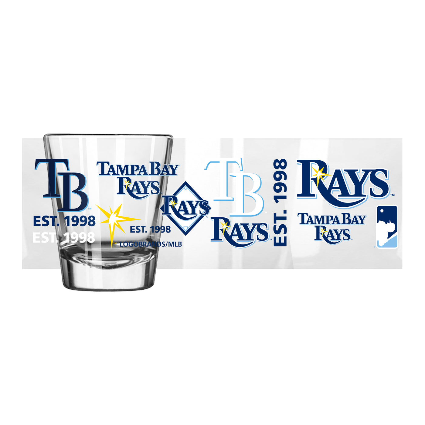 Tampa Bay Rays 2oz Spirit Shot Glass