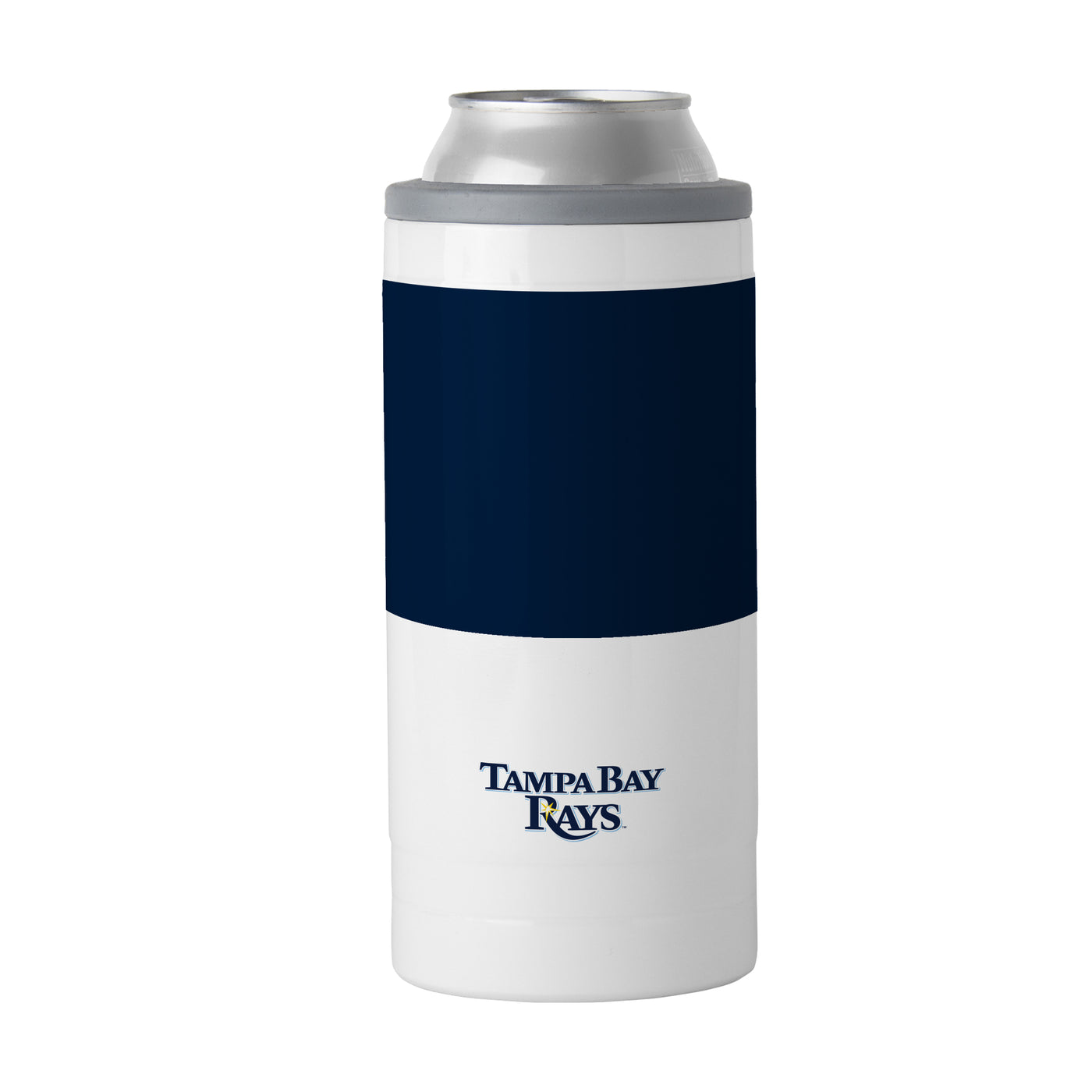 Tampa Bay Rays Slim Colorblock Can Coolie - Logo Brands