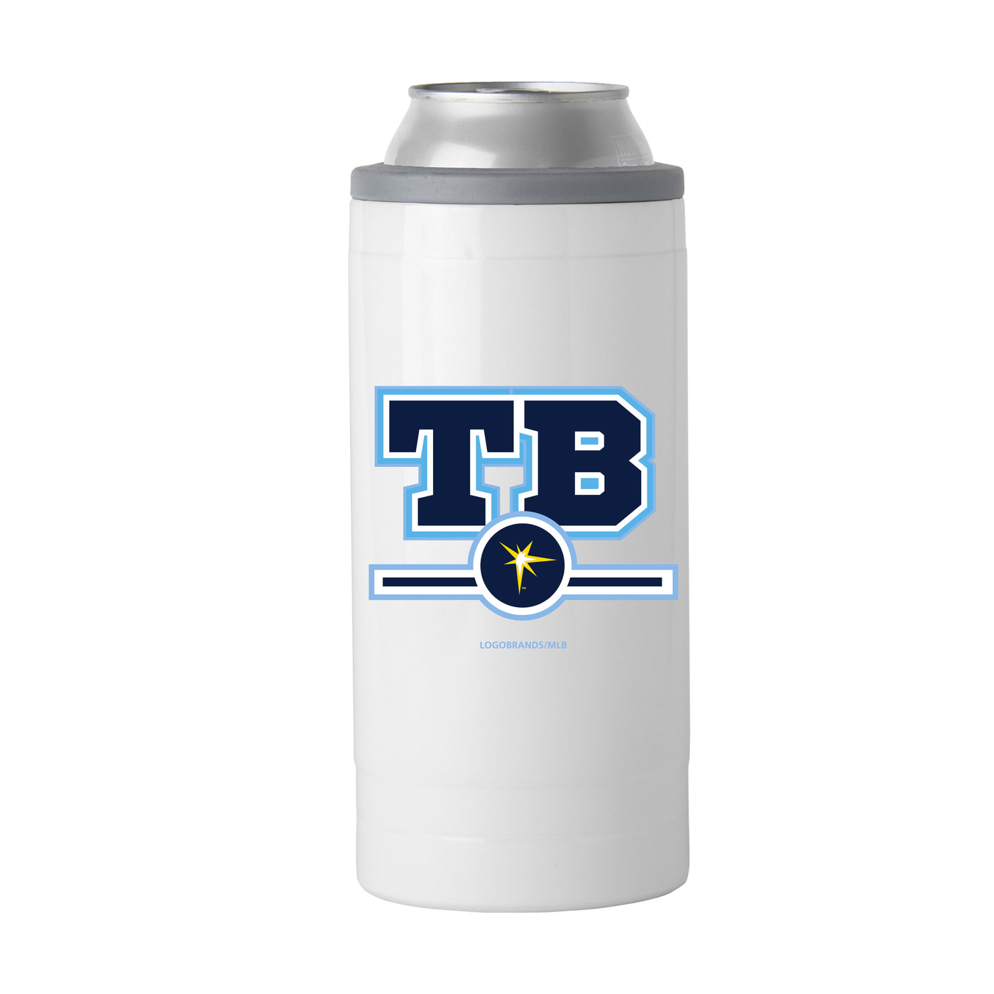 TB Rays Letterman 12 oz Slim Can Coolie
