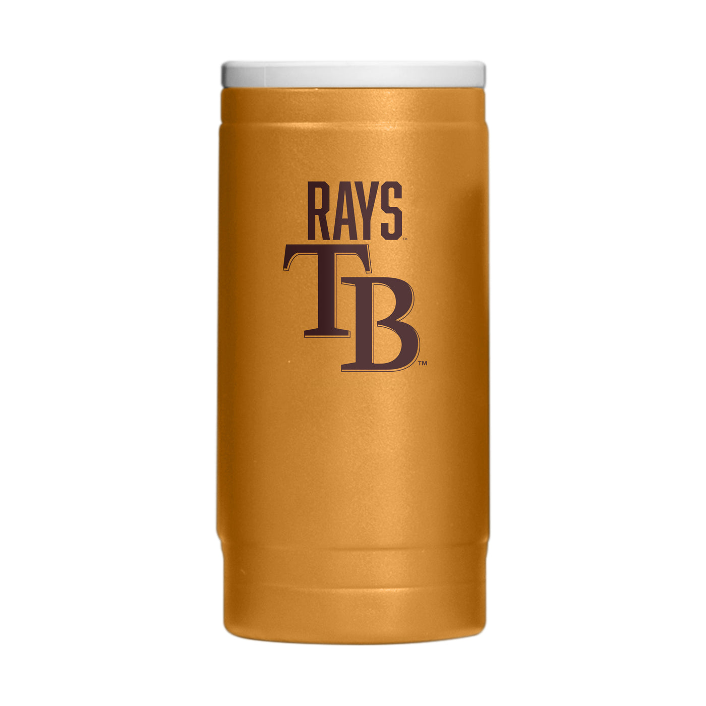 Tampa Bay Rays Huddle Powder Coat Slim Can Coolie