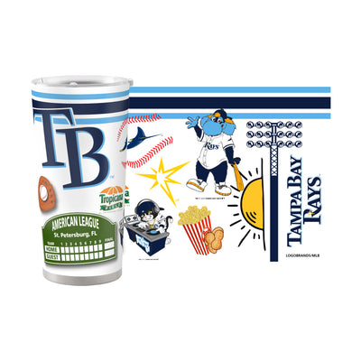 Tampa Bay Rays 20oz Native Stainless Steel Tumbler - Logo Brands