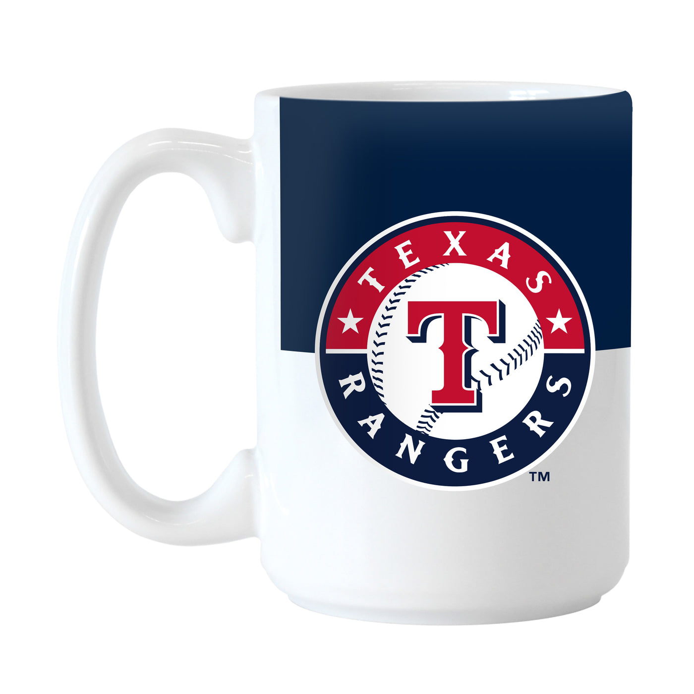 Texas Rangers Color Block 15 oz Sublimated Mug