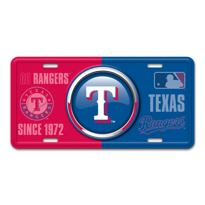 MLB - Texas Rangers Embossed Metal License Plate