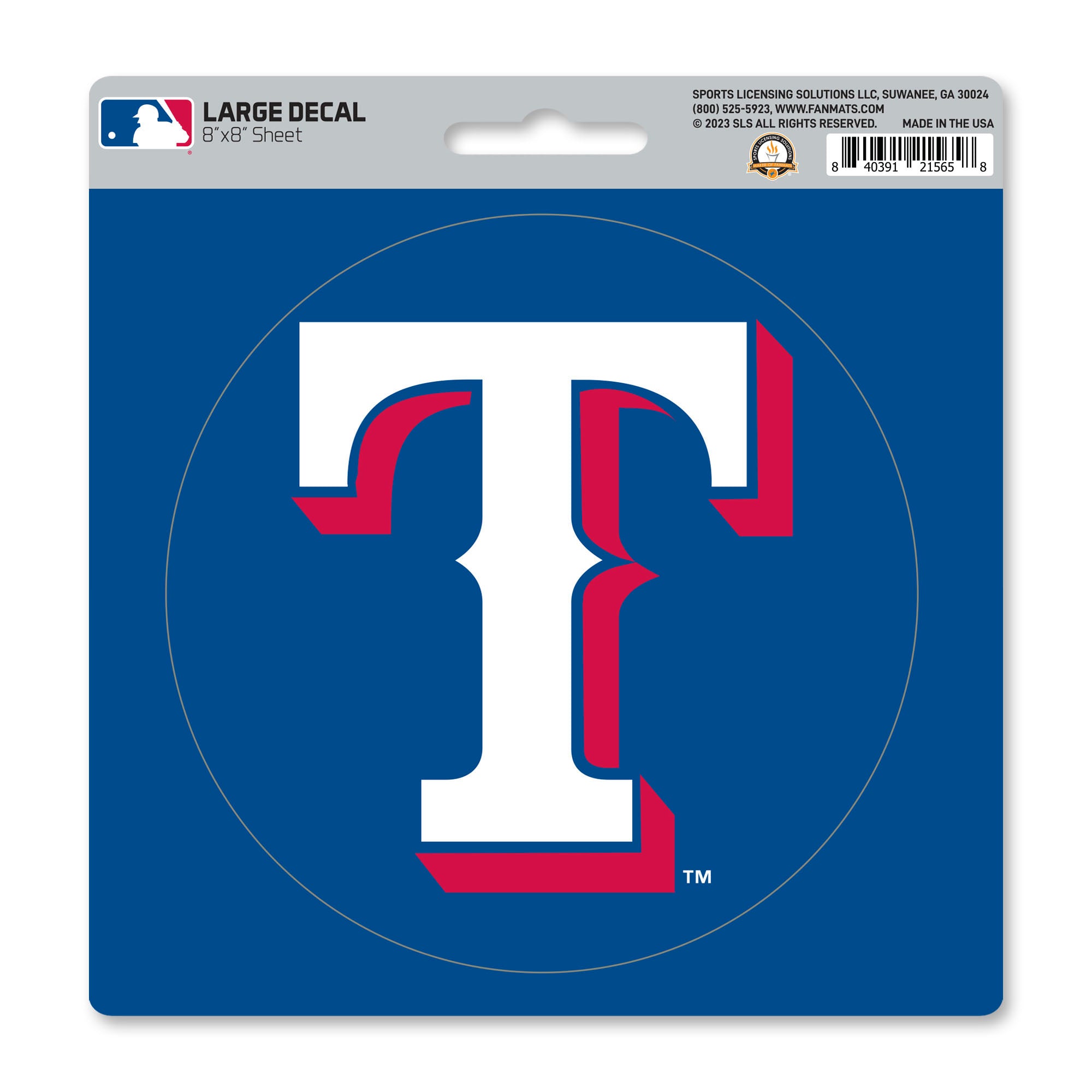 Texas Rangers Large Decal