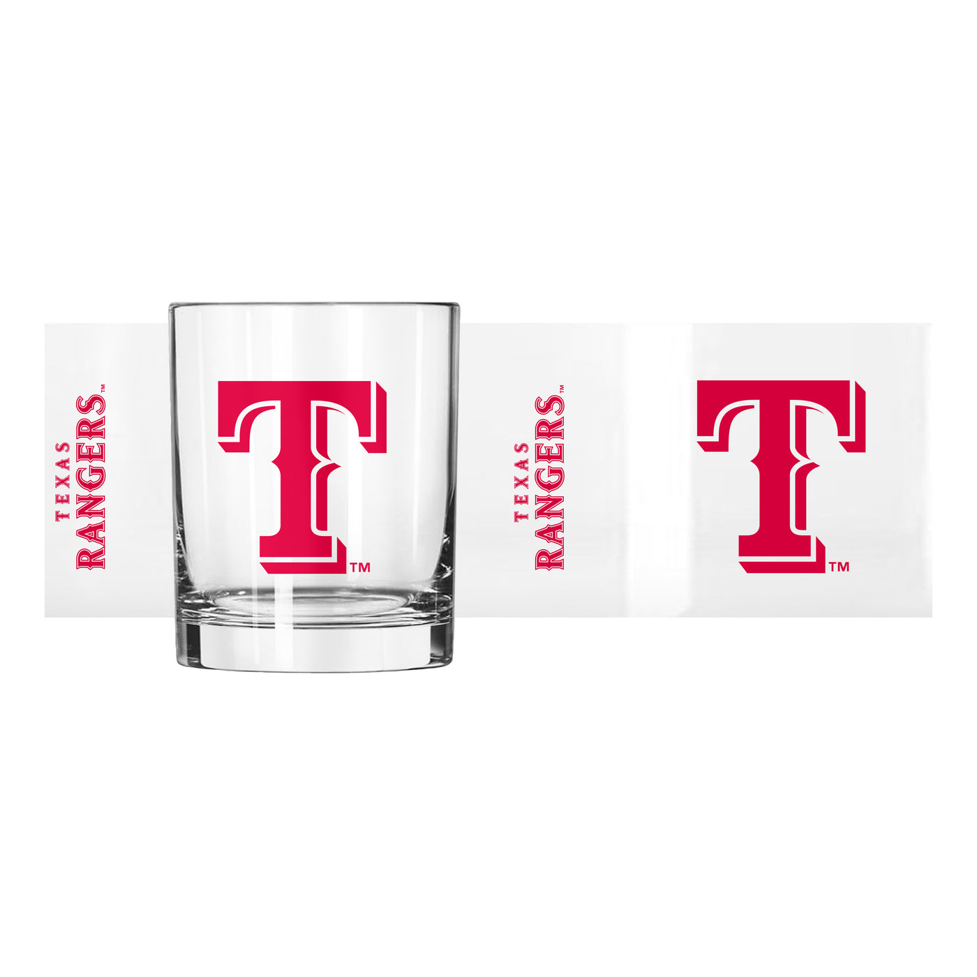 Texas Rangers 14oz Gameday Rocks Glass