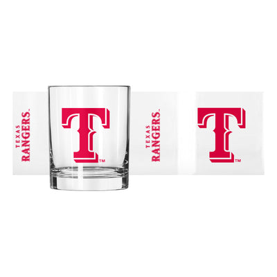 Texas Rangers 14oz Gameday Rocks Glass