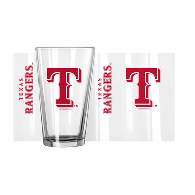 Texas Rangers Red 16oz Gameday Pint Glass
