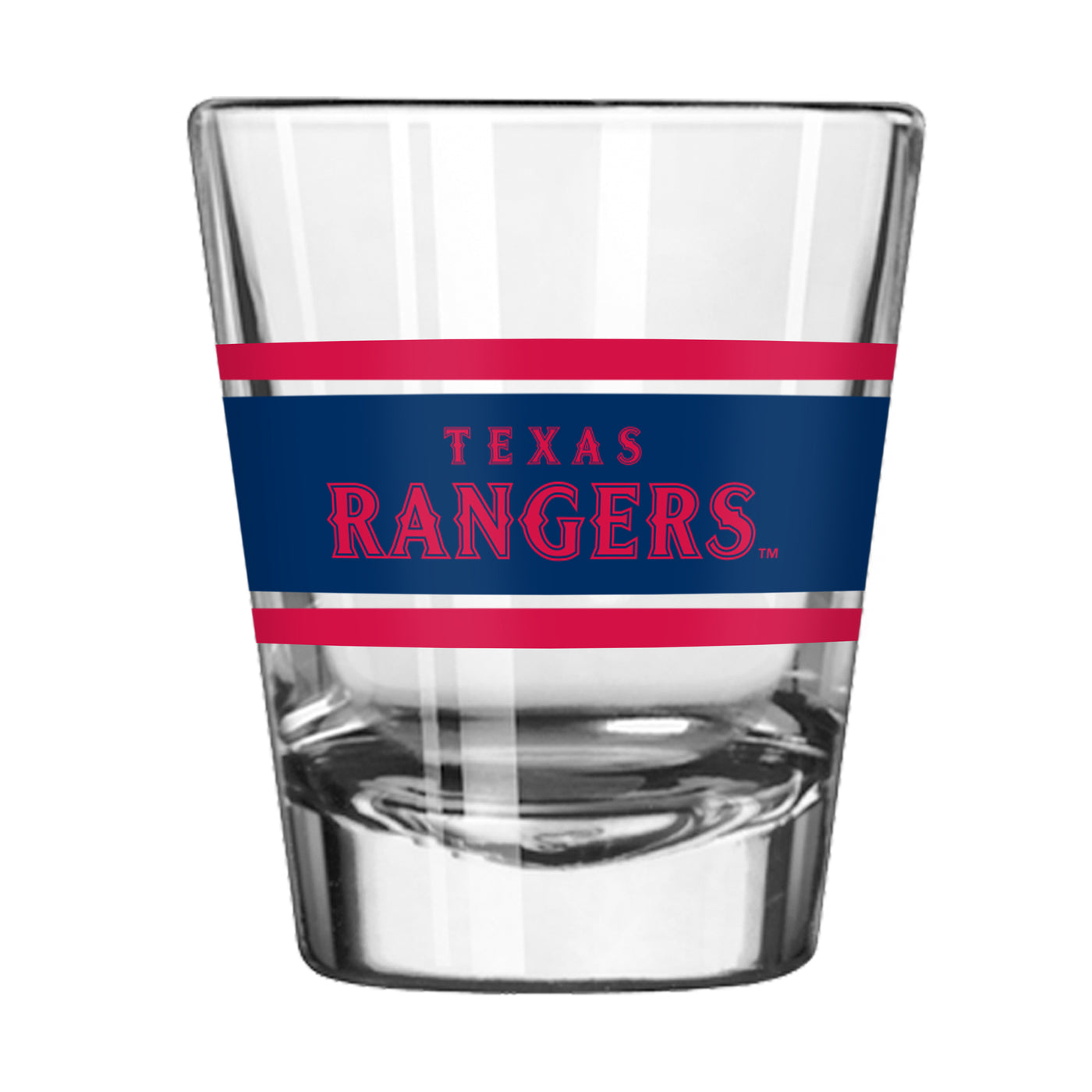 Texas Rangers 2oz Stripe Shot Glass