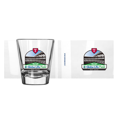 Texas Rangers 2oz Globe Life Field Shot Glass