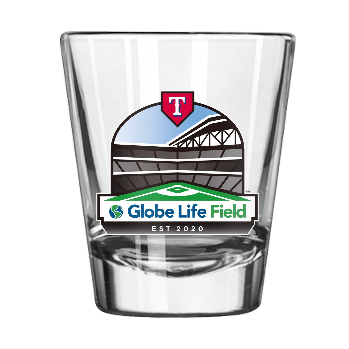 Texas Rangers 2oz Globe Life Field Shot Glass