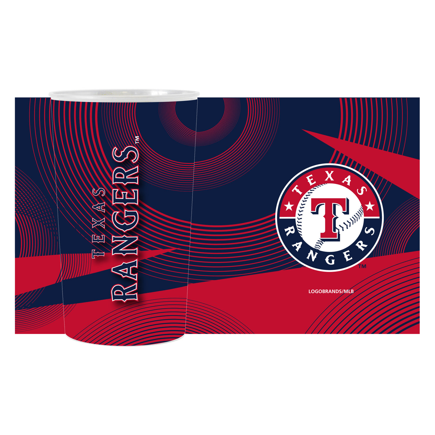 Texas Rangers 4pk Geometric 22oz Hardwall Cup