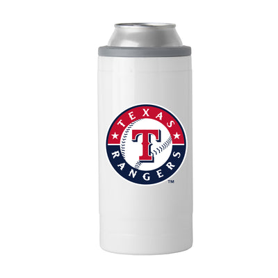 Texas Rangers Letterman 12 oz Slim Can Coolie