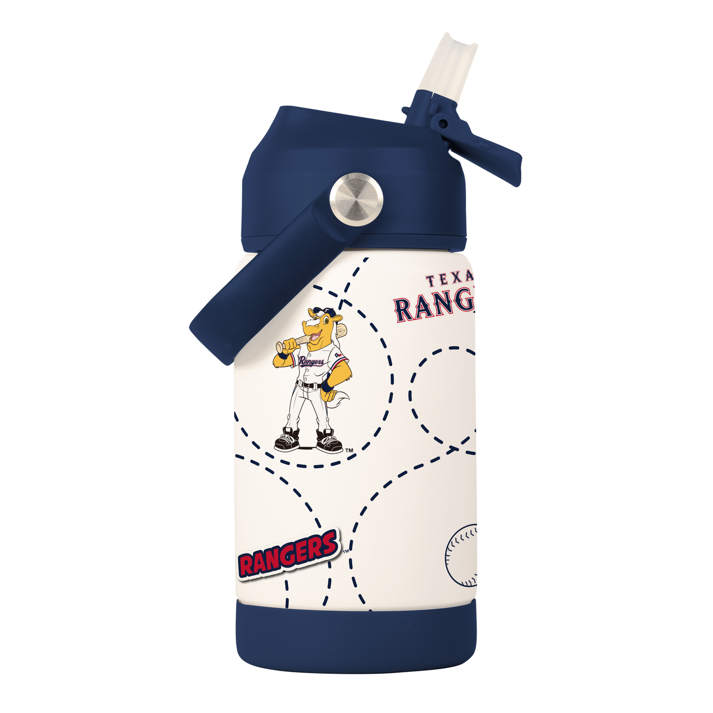 Texas Rangers 12oz Mascot SS Kids Bottle