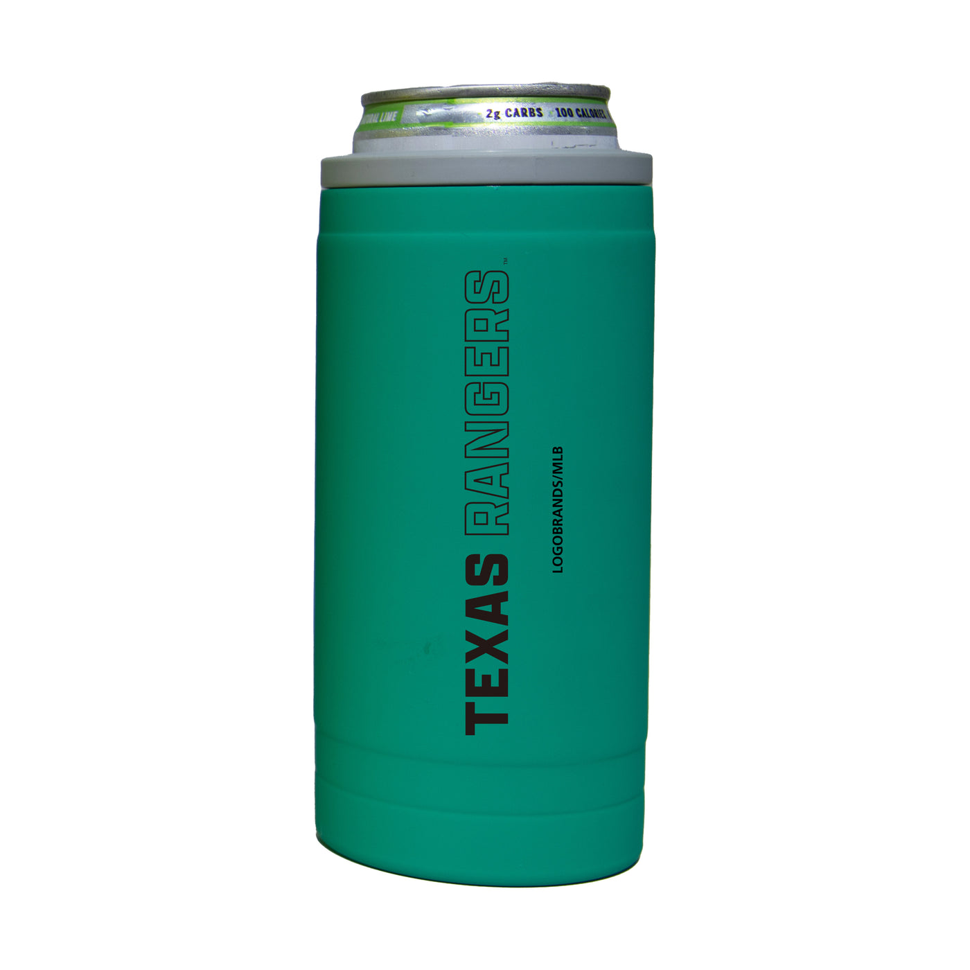 Texas Rangers 12oz Optic Stacked Soft Touch Slim Coolie