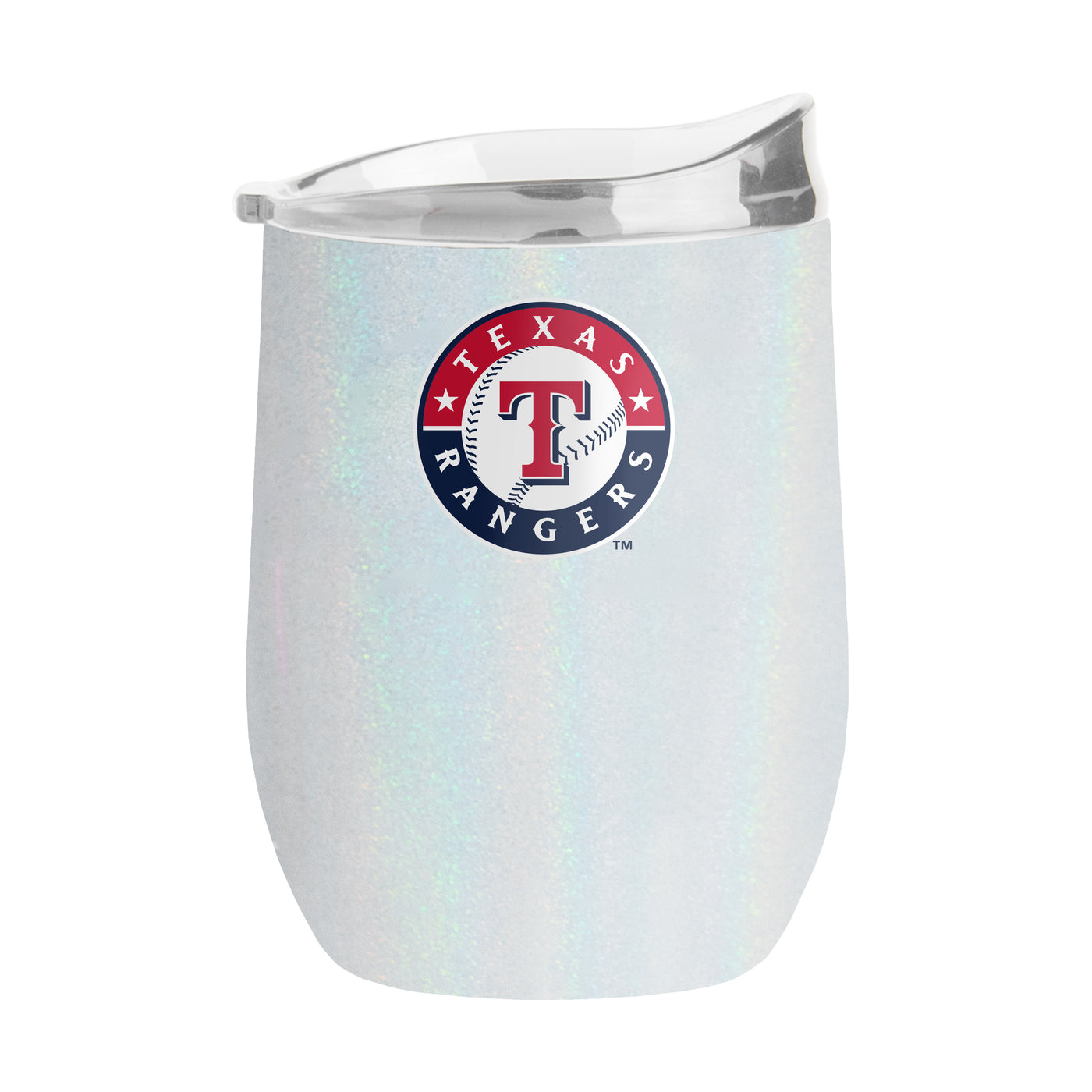 Texas Rangers 16oz Iridescent Curved Beverage - Logo Brands
