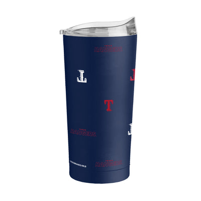 Texas Rangers 20oz Step And Repeat Powder Coat Tumbler