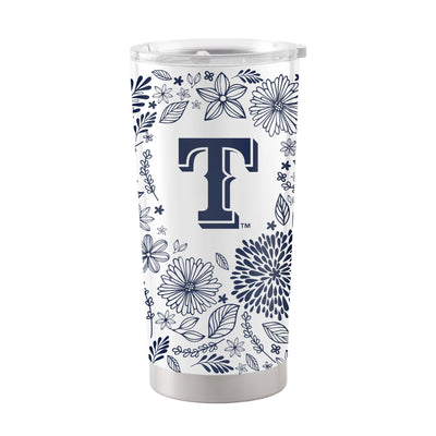 Texas Rangers 20oz Botanical Stainless Steel Tumbler