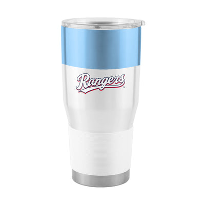 Texas Rangers 30oz Light Blue Colorblock Stainless Tumbler