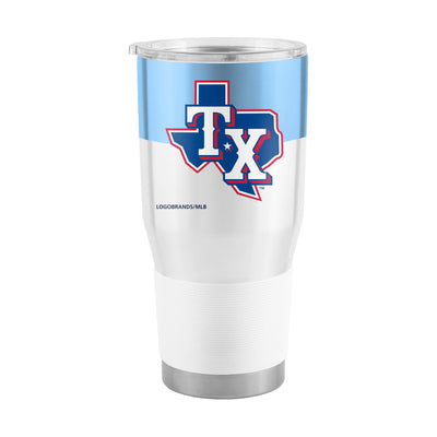 Texas Rangers 30oz Light Blue Colorblock Stainless Tumbler