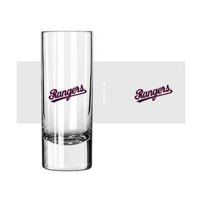 Texas Rangers 2.5oz 1984 Lettering Glass Shooter