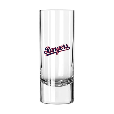 Texas Rangers 2.5oz 1984 Lettering Glass Shooter