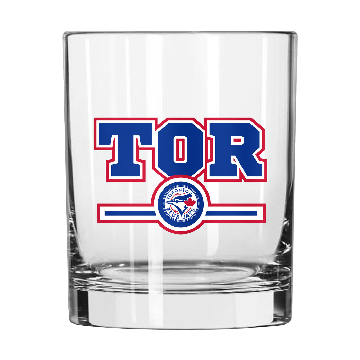 Toronto Blue Jays 14oz Letterman Rocks Glass
